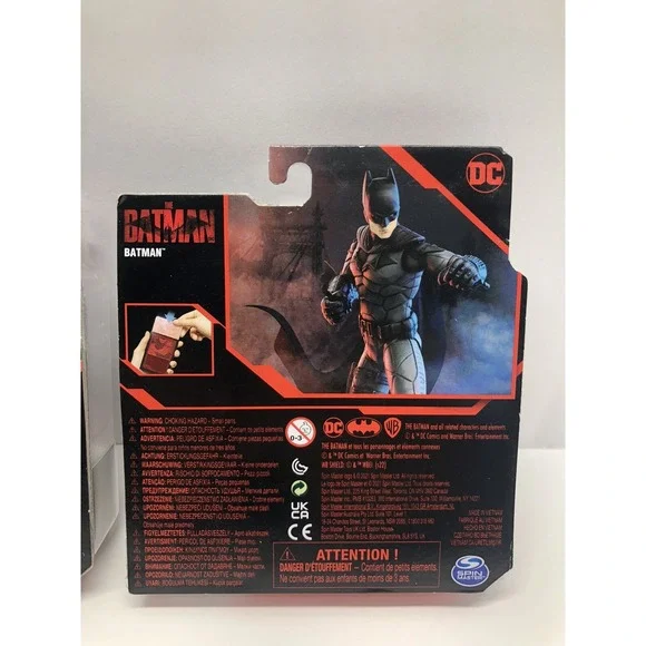 LOT Of 2 SPIN MASTER 2022 DC 4" FIGURE THE BATMAN And THE PENGUIN - Picture 5 of 5